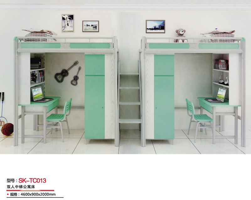型號：SK-TC013 雙人中梯公寓床